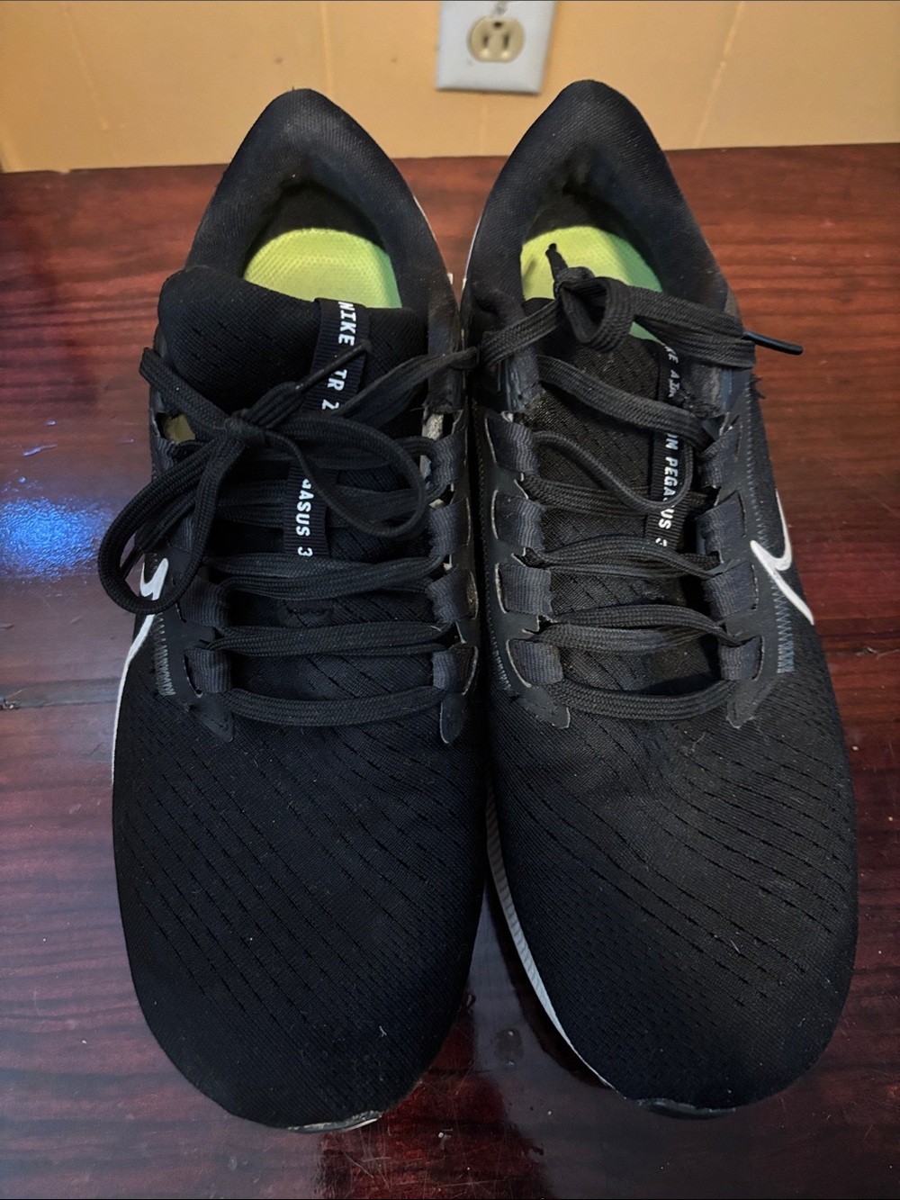 Nike Black Pegasus with White Swoosh